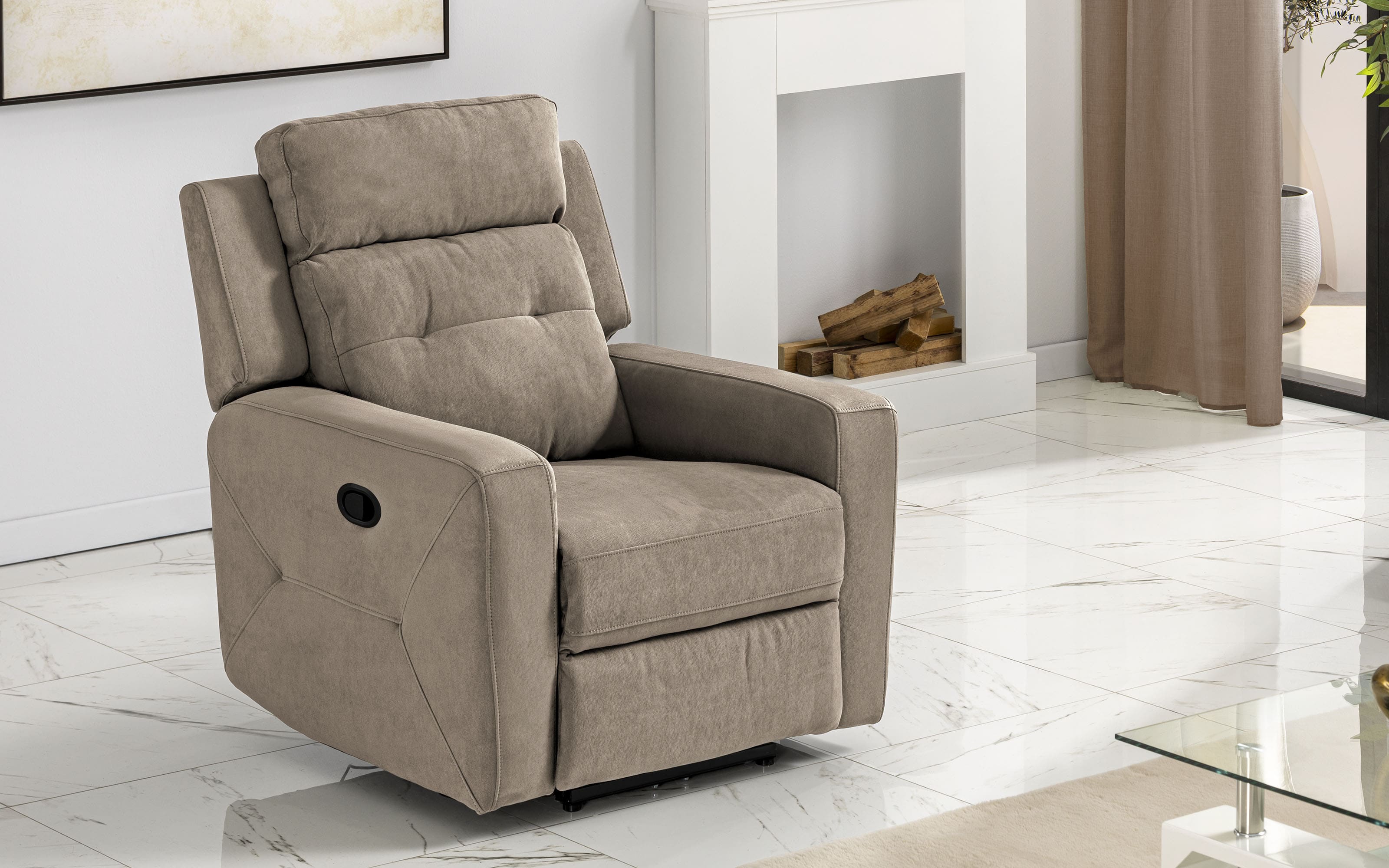 Sillón Reclinable marrón: Milos Mondo Convenienza