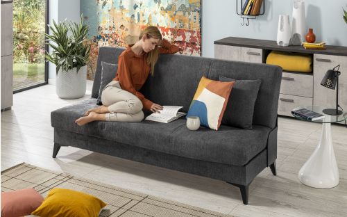 Sofa puff de 2 plazas Lion de tela - Sofas de piel - Mueble Design