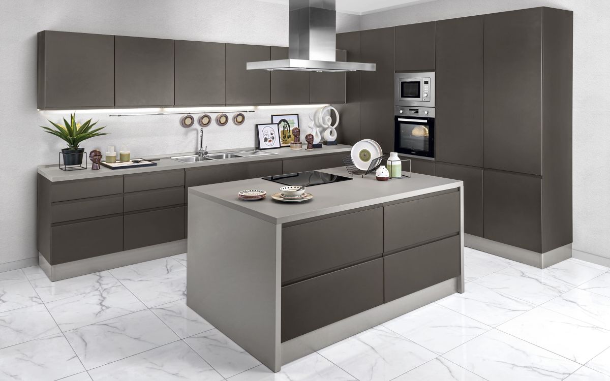 Cocina tal como foto Alice es una cocina componible que conjuga colores