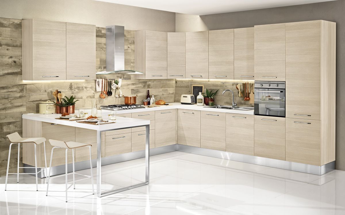 Cocina tal como foto Stella es un modelo lineal y económico. Si deseas