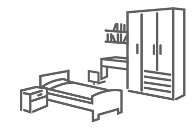 Dormitorio Juveniles composición tipo